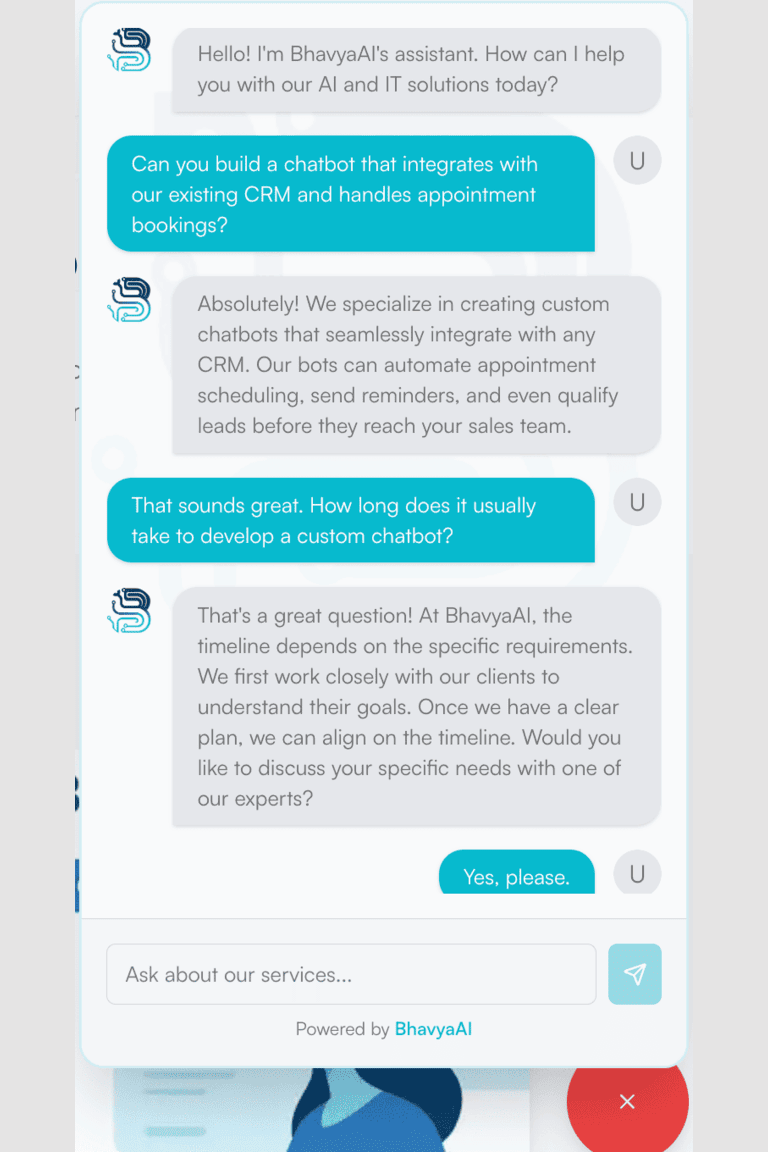 AI-Powered Chatbot UI